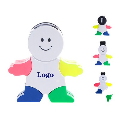 Humanoid Highlighter with Typing Brush