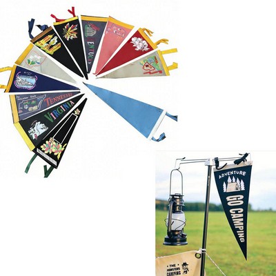 Custom Felt Triangle Pennant Flag