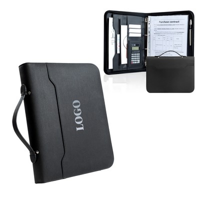 Millennium Leather Zippered Padfolio