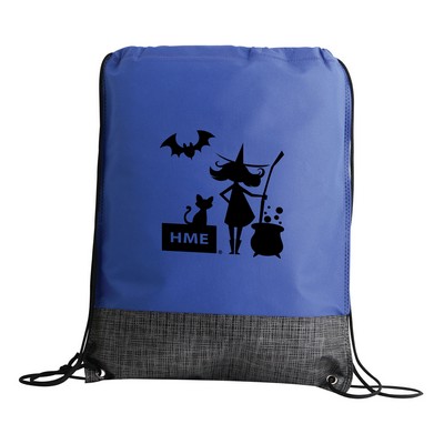Non-Woven Heathered Drawstring Backpack